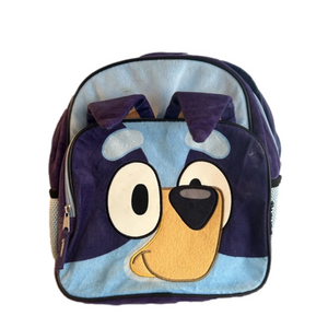 BLUEY Backpack 12 Inch - Plush with 3D Ears Adjustable Straps & Padded Back‎